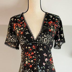 Alice + Olivia Floral Lace Dress
